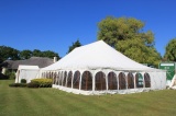 Traditional wedding marquee